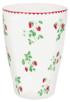 Produktbild von Greengate French Latte Becher Berry White