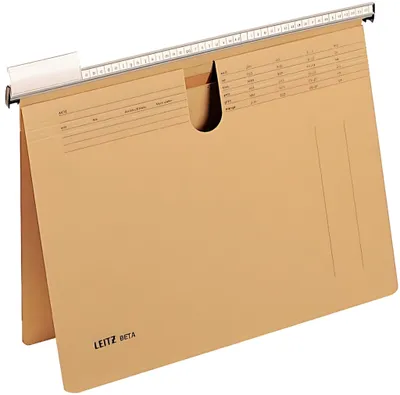 Produktbild von LEITZ Hängehefter mTasche kaufm. Heftung mit Tasche Natronkarton