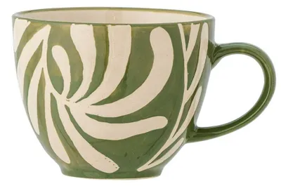 Produktbild von Bloomingville Becher HEIKKI Grün Keramik 240 ml Tasse Kaffeebecher Teebecher