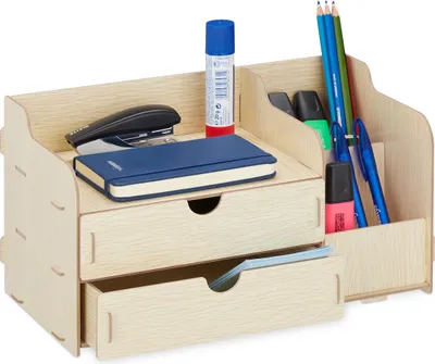Produktbild von relaxdays Schreibtisch Organizer mit Schubladen
