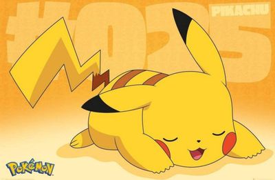 Pokémon Poster Pikachu Asleep  61 x 91,5 cm