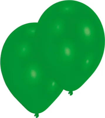 Produktbild von 10 Stück grüne Latexballons 27,5 cm