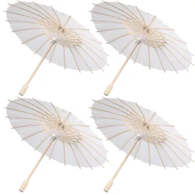 Productafbeelding van Papieren paraplu - Diameter 30 cm - Chinese paraplu - Decoratie - Knutselaccessoires - Perfect voor feesten - Decoratieve paraplu