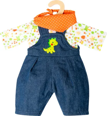 Produktbild von Puppen-Latzhose Dino 3tlg 28-35cm