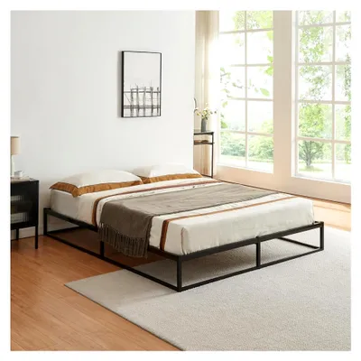 Produktbild von Metallbett Trerunta 180 x 200 cm Doppelbett Bettgestell aus Metall mit Stauraum unter dem Bett