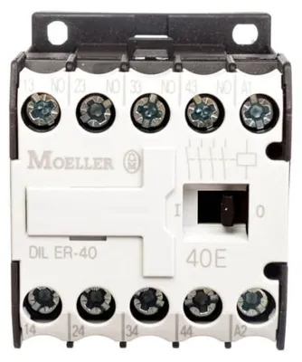 Imagen del producto de Contactor auxiliar de 10A, 4Z 0R, 24V AC, modelo DILER-40 (24V 50/60Hz), código 021924