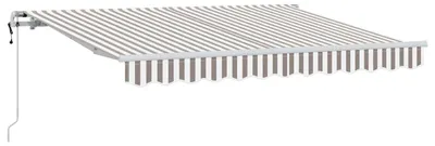 Immagine prodotto di Tenda da sole estensibile vidaXL, grigio chiaro e bianco, 450 x 350 cm