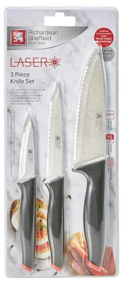 Produktbild von Richardson Sheffield 3-tlg. Küchenmesser-Set Laser