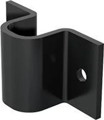 Produktbild von Schließblech mit Pfoten MANTION - 65x35x3 mm - Für Riegel 1316 - Schwarz verzinkter Stahl - 1316 GP