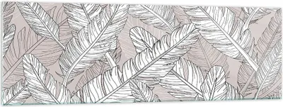 Produktbild von Bilder auf glas - Feder Grafiken - 160x50cm - Glasbilder - Wandbilder - Kunstdruck - zum Aufhängen bereit - Wanddekoration aus Glas - Glas Bilder - Wandbild auf Glas - Einteilig - GAB160x50-3560