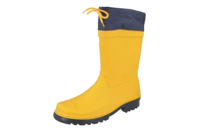 Produktbild von Bockstiegel Gummistiefel Herren Nils, Gummi-Baumwolljersey, Gelb, Größe 46-54, Schafthöhe 30cm, H-Weite, Nylonstulpe zum Schnüren, rutschfeste Sohle, Ausziehhilfe, Knöchelschutz, Textil-Kaltfutter, spatenfeste Sohle, frei von Cadmium, Blei, Pentachlorphenol und Azofarbstoffen, 4876