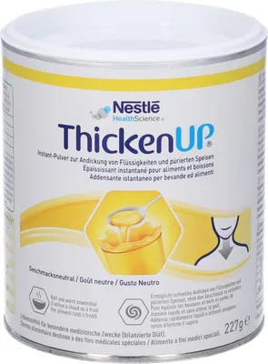 Produktbild von Nestle Resource ThickenUp, Nahrungsergänzungsmittel als Mahlzeitenersatz, Trinkfertig, 227 g, 356 kcal, 89 g, 222 mg
