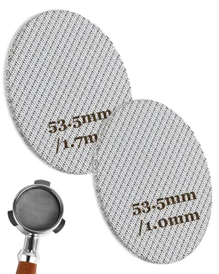 2 Espresso-Filterhalter 53,5 mm, 1/1,7 mm, Edelstahl