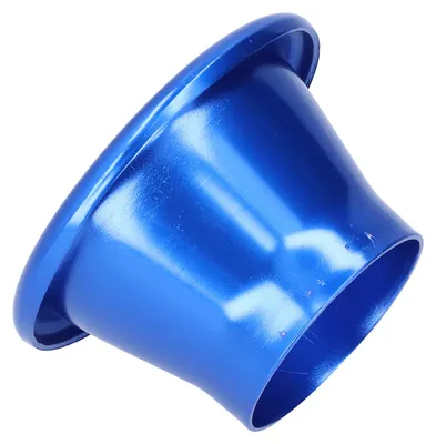 Image de Adaptateur de cornette d'admission d'air froid pour turbo de 2,6 pouces, en aluminium usiné CNC, pièce de modification automobile, bleu