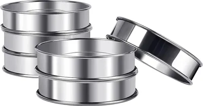 Produktbild von Pfannkuchenform - 6 Stück - Edelstahl - 8 cm