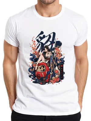 Productafbeelding van Mujihi na tamashii, Japans krijgerinnen, Japan, Y2K, dames T-shirt, wit, maat M