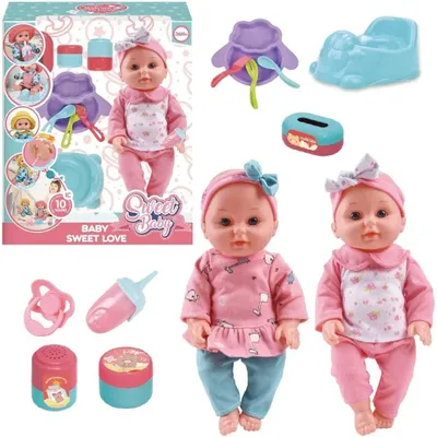 Image de Poupée bébé avec voix et accessoires - Trifox