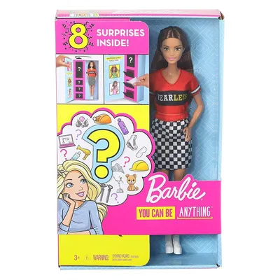 Image de Poupée Barbie Carrière (brune) avec mode et accessoires surprise