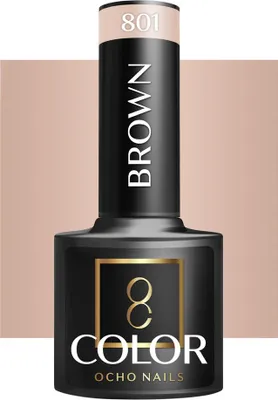 Image de Ocho Nails Vernis hybride brun 801 -5 G