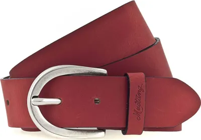 Produktbild von MUSTANG Leder Gürtel Female Belt 3.5 W80 Red rot