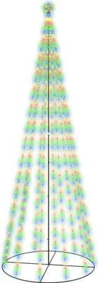 Immagine prodotto di vidaXL LED Albero di Natale a forma di cono multicolore 732 LED 160x500 cm