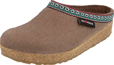 Produktbild von Haflinger Damen Hausschuh Pantoffel Wollfilz Grizzly Franzl 711001, Größe:37 EU, Farbe:Grau