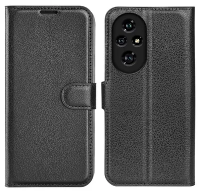 Immagine prodotto di Per Honor 200 Pro Smart Cellulare Custodia Nera Custodia in Pelle finta Cover Case Book