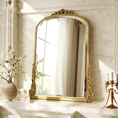 Produktbild von Vintage gewölbter Wandspiegel 61 x 81 cm