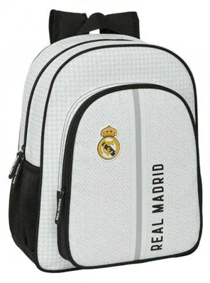Image de Real Madrid CF - Sac à dos pour enfants, écusson PP9910 (taille unique) (blanc)