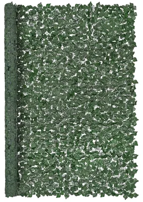 Image de VEVOR Clôture pare-vue en lierre, 2440 x 1830 mm, mur végétal artificiel, clôture en lierre avec raccord renforcé, haies artificielles avec feuilles de vigne comme décoration pour jardin, cour, balcon ou terrasse