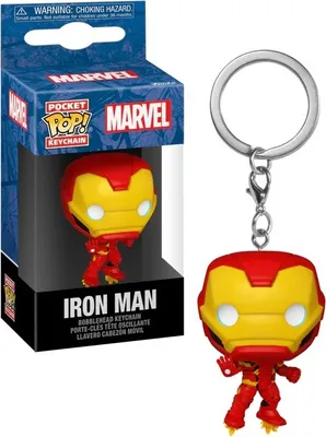 Obrázek produktu pro FUNKO POP! KEYCHAIN Keychain Iron Man, Kroužek na klíče, Vícebarevný, Vinyl, Iron Man, 102 mm, Krabice