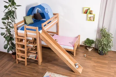 Produktbild von Kinderbett mit Rutsche