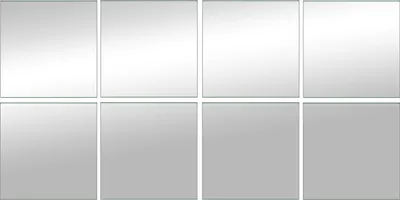 Produktbild von Spiegelfliesen - Glas - selbstklebend - 30 x 30 cm - 8er Set