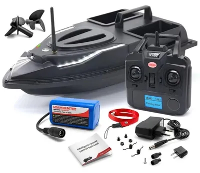 Produktbild von Futterboot iUni V700, 12000mAh, 2 Köderbehälter, 1,5 kg, 500m, 5.4 km/h