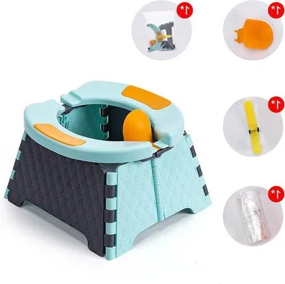 Immagine prodotto di Accessori per insegnare ai bambini la pulizia - Portatile e pratico per i viaggi - Vasino per bambini e bambine con formazione alla pulizia.