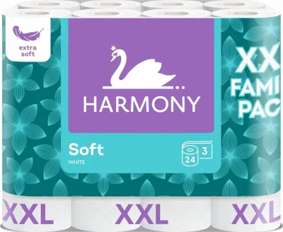 Obrázek produktu pro Toaletní papír HARMONY Soft Family Pack 24ks/3vr.
