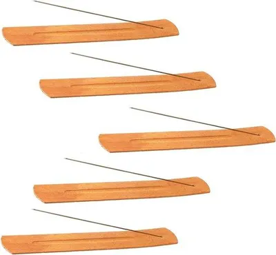 Produktbild von Famanu Wurzelholz Halter Set - 5 Stück, handgefertigt, 24 cm
