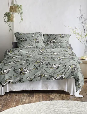 Produktbild von Irisette Edel-Feinbiber Bettwäsche Set Koala 8616 1 Deckenbezug 140x200 cm + 1 Kissenbezug 90x70 cm grün