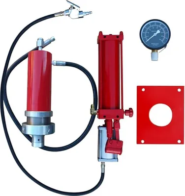 Produktbild von Carmax Werkstattpresse Satz 30T Hydraulikpumpe Druckluft Hydraulikzylinder Manometer Montageplatte