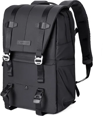 Produktbild von K&F CONCEPT Modischer Kamerarucksack Wasserdichte Kameratasche 20L Grosse Kameratasche mit 15,6-Zoll-Laptopfach Stativhalter Regenschutz fuer Frauen Maenner Fotografen