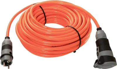 Image de AS - SCHWABE Rallonge électrique [ fiche à contact de protection - prise à contact de protection] Orange 25 m