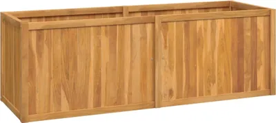 Image de vidaXL Lit surélevé 150x50x50 cm bois massif teck