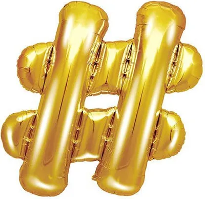 Image de Ballon en plastique # 35 cm, or