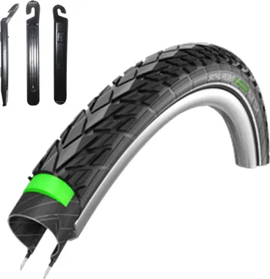 Obrázek produktu pro 1 x plášť Schwalbe Energizer Plus Tour, rozměr 28 x 1,75 (47-622), černý/reflexní, včetně páčidel na montáž plášťů