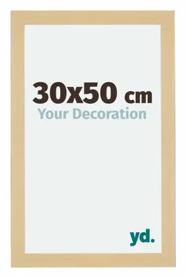 Produktbild von Bilderrahmen, 30x50 cm, Buche Nachbildung, MDF, Mura