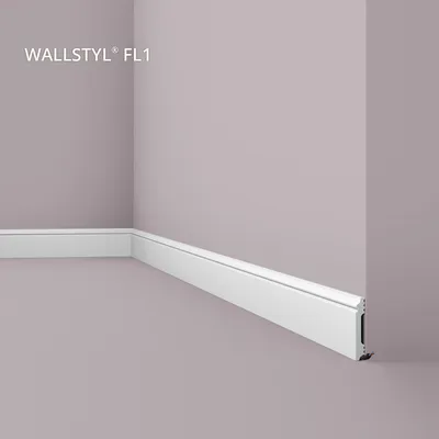 Image de NMC FL1 WALLSTYL Plinthe Profil de décoration 2 m