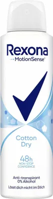 Produktbild von Rexona Deo Spray Baumwolle 150 ml, Frauen, Antitranspirant, Spray-Deodorant, 150 ml, 48 h, normale Haut