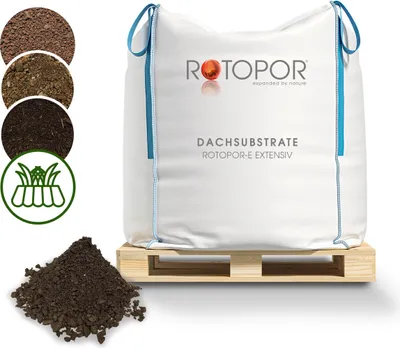 Produktbild von Rotopor E Extensivsubstrat für Dachbegrünung 1000L BigBag