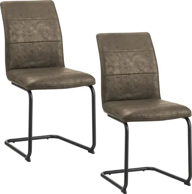 Produktbild von Schwingstuhl Antikhellbraun 2er Set Enie