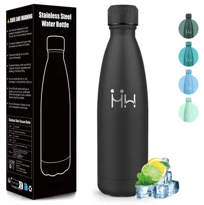 Immagine prodotto di Borraccia in acciaio inossidabile Mulbijeo - 750 ml - Termos, senza BPA, bottiglia d'acqua